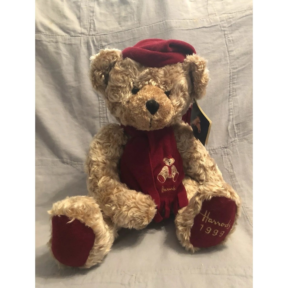 🧸Original 1999 Harrods Christmas‎ Bear Complete with Tags 🧸